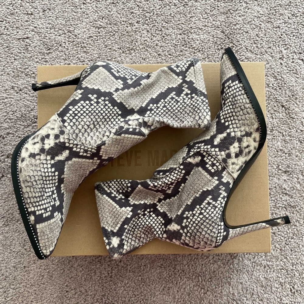 Steve Madden Snakeprint Bootie